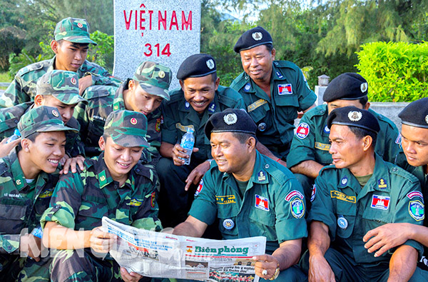 >Đối ngoại biên phòng góp phần vun đắp tình hữu nghị  Việt Nam - Campuchia